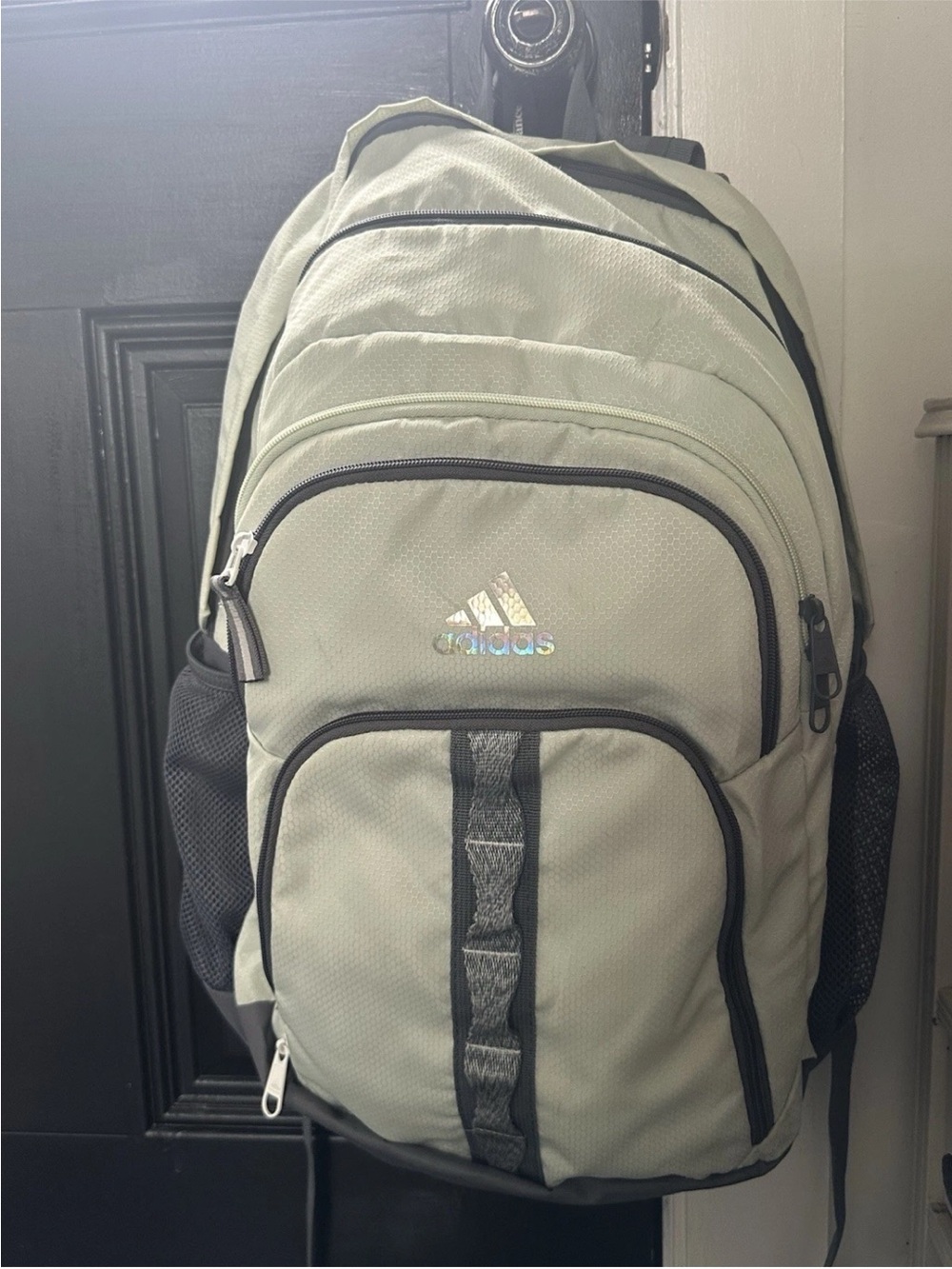 adidas Prime 6 Backpack in the Linen Green / Grey colorway. Like New!